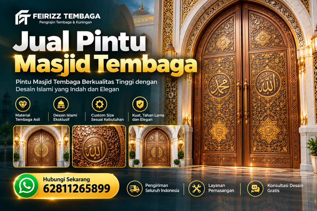 Jual Pintu Masjid Tembaga