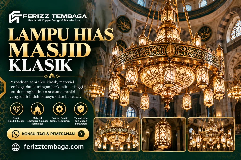 Lampu Hias Masjid Klasik Mewah