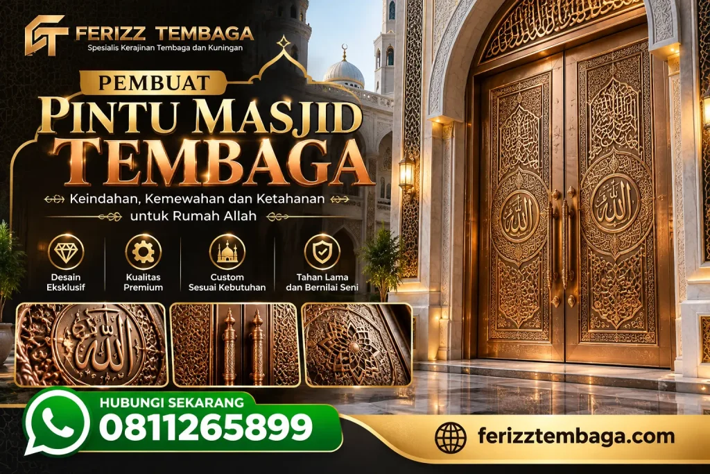 Pembuat Pintu Masjid tembaga