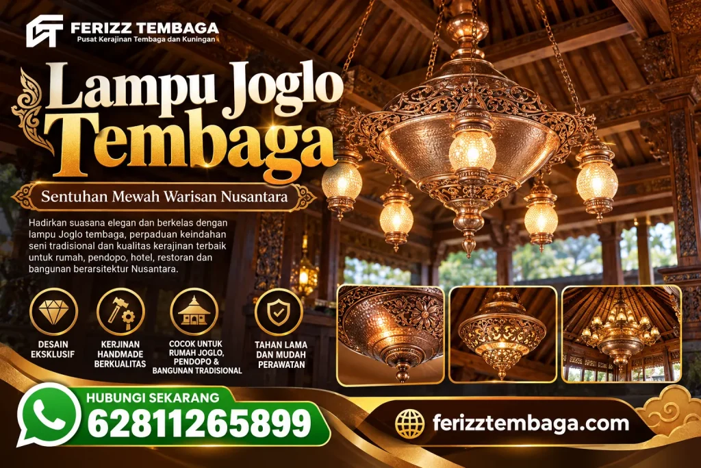 Lampu Joglo Tembaga, Sentuhan Mewah Warisan Nusantara