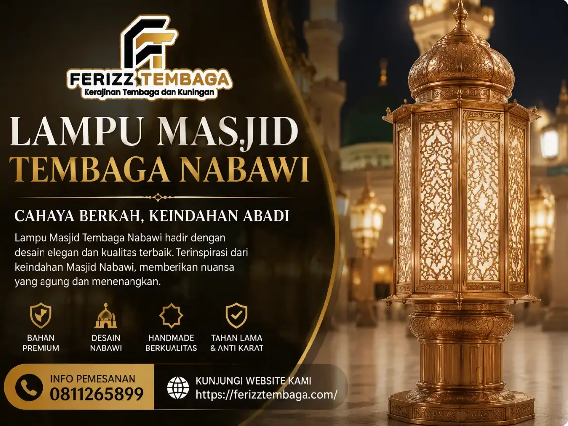 Lampu Masjid Tembaga Nabawi