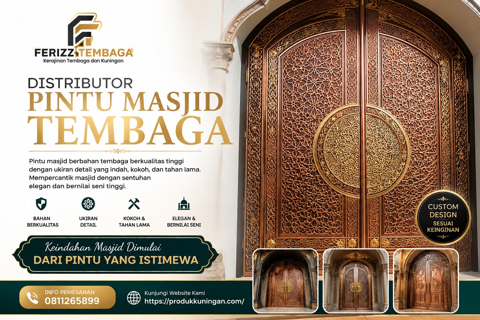 Distributor Pintu Masjid Tembaga