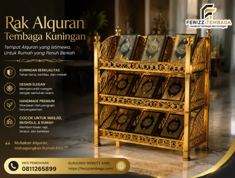 Rak Alquran Tembaga Kuningan