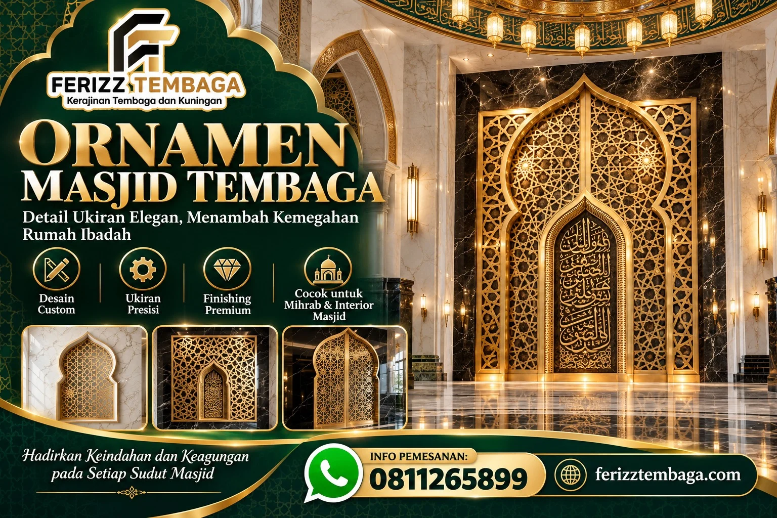 Ornamen Masjid Tembaga